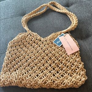 Expressions Natural Woven Tote Bag